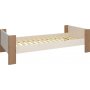 For kids enkelsng 90 x 200 cm - Whitewash/gr/brun