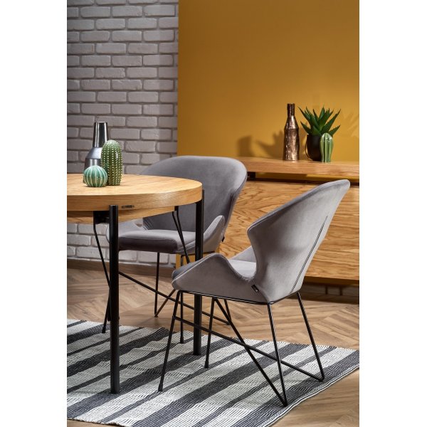 Table  manger Dante 100-300 cm - Chne/noir