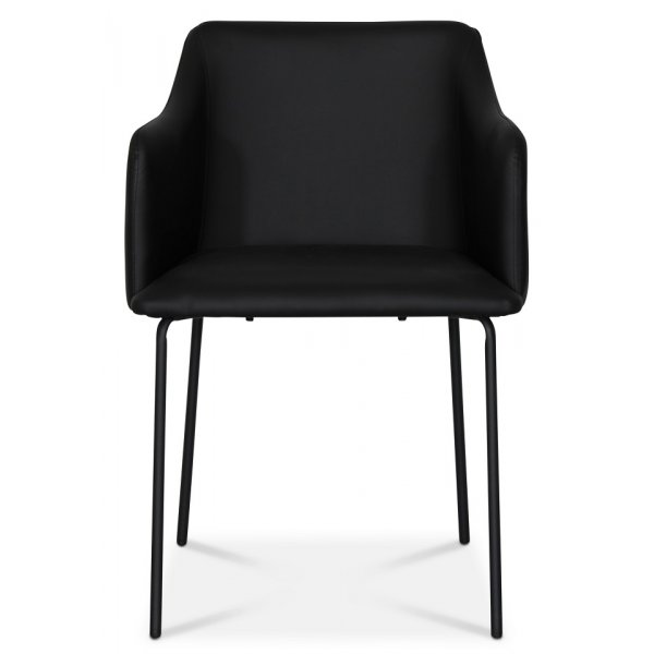 York Karmstol i svart PU + Fläckborttagare för möbler York Karmstol i svart PU + Fläckborttagare för möbler