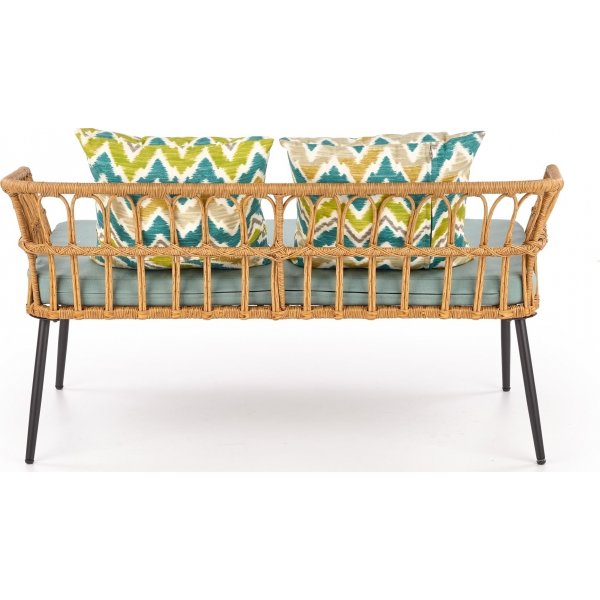 Ulm 2-zitsbank - Rotan + Textielreiniging voor meubels Ulm 2-zitsbank - Rotan + Textielreiniging voor meubels