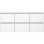 Skyline skoskp 153 x 17,5 x 70 cm - Vit