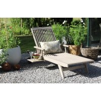 Saltö solstol fällbar rygg - Grå teak Saltö solstol fällbar rygg - Grå teak