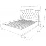 Duncan sngram 160x200 cm - Bl sammet