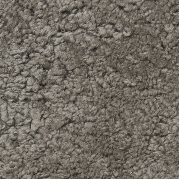 Coussin d'assise Curly avec rembourrage Gris naturel - 40 x 40 cm