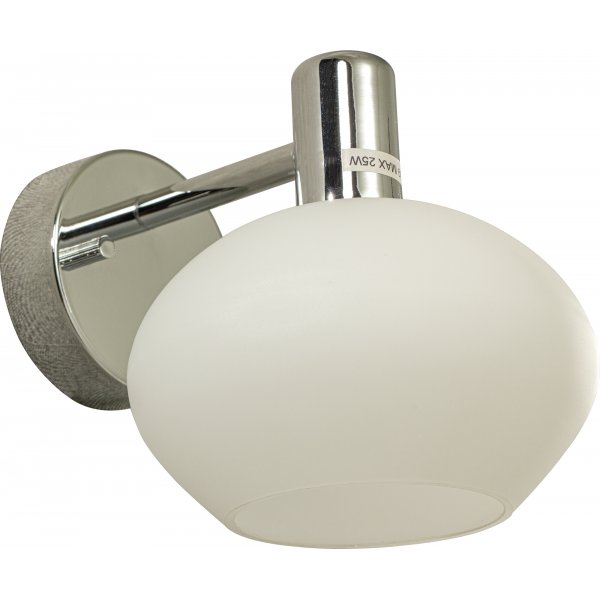 Elba wandlamp - Chroom/Opaalwit Elba wandlamp - Chroom/Opaalwit