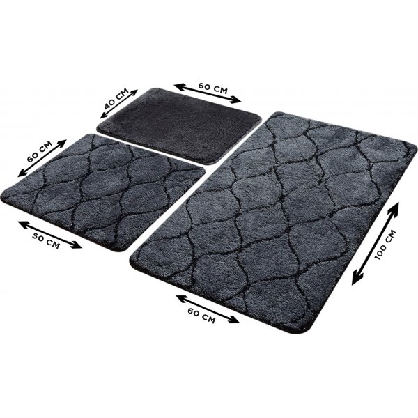 Infinity badrumsmatta - Antracit Infinity badrumsmatta - Antracit