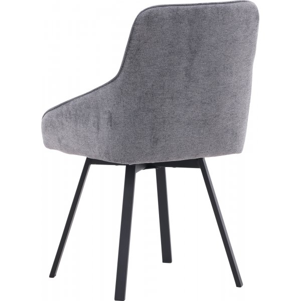 Chaise de salle à manger Rosie - Gris/noir Chaise de salle à manger Rosie - Gris/noir