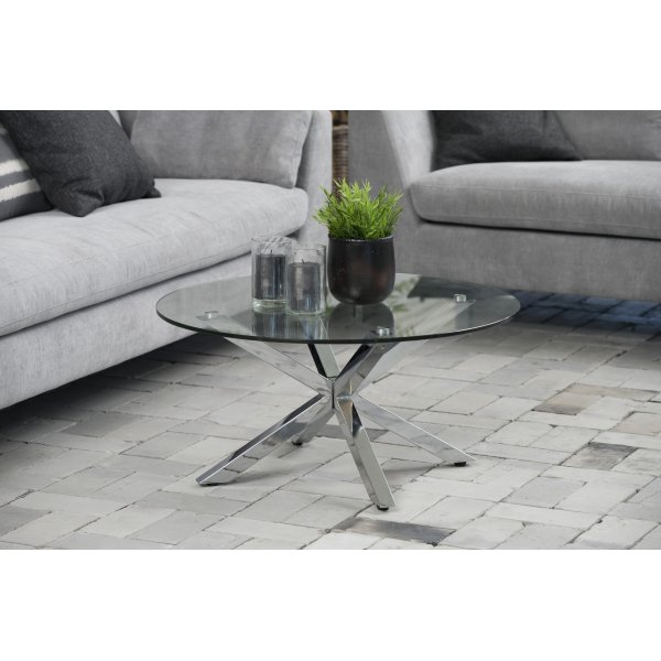 Heaven soffbord Ø82 cm - Krom Heaven soffbord Ø82 cm - Krom