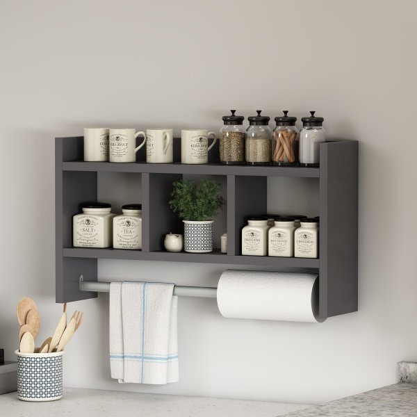 Asya wandplank Antraciet Asya wandplank Antraciet