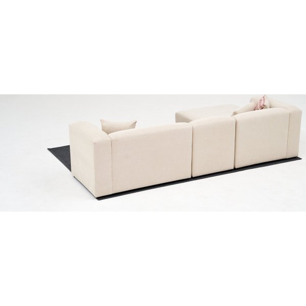 Linden mini divansoffa vänster - Cream Linden mini divansoffa vänster - Cream