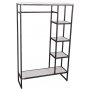 Soho garderob vintage / kldhngare industristil - Vit