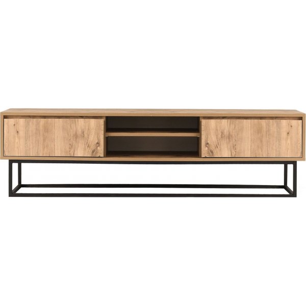 Belinda TV-bänk 140 cm - Svart/furu Belinda TV-bänk 140 cm - Svart/furu