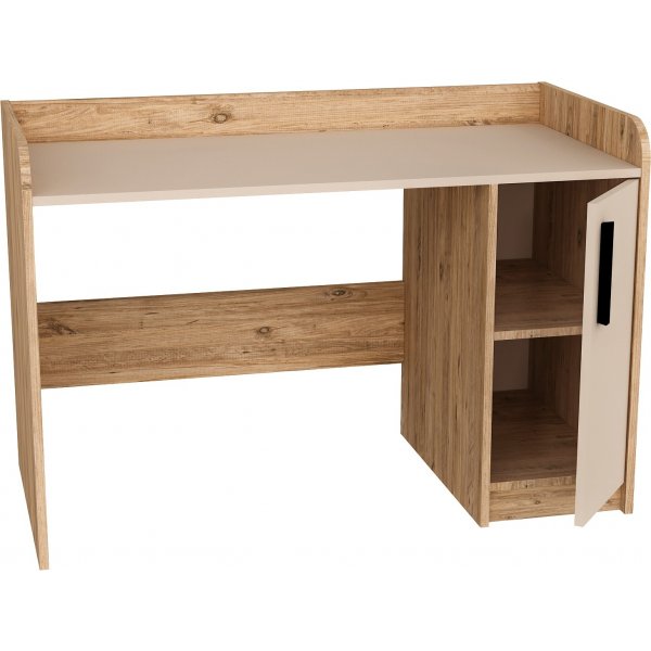 Luses skrivbord 123,6 x 60 cm - Furu/beige Luses skrivbord 123,6 x 60 cm - Furu/beige