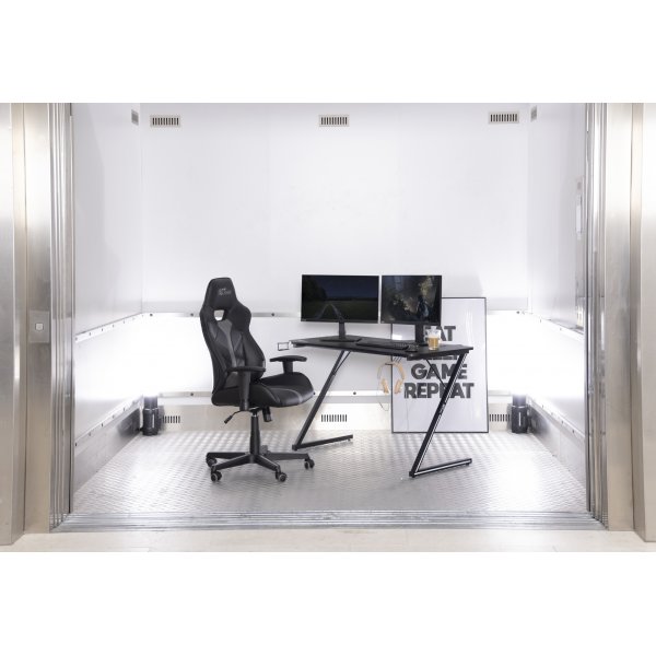 Cobblestone gamingstol - Svart/gr