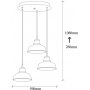 Bergen plafondlamp 181-S2 - Zwart