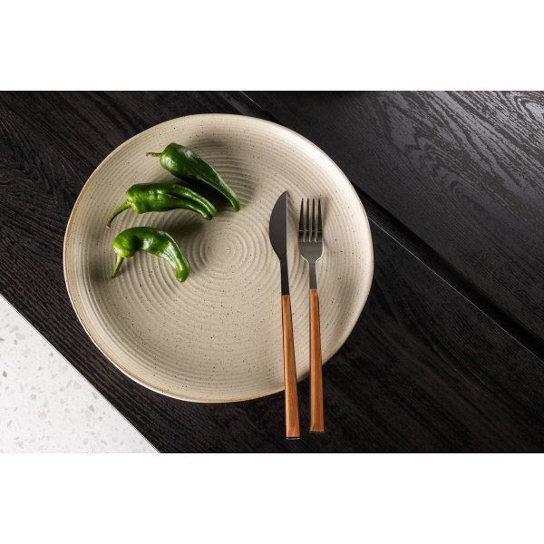 Active tallrik 27 cm - Beige/Svart