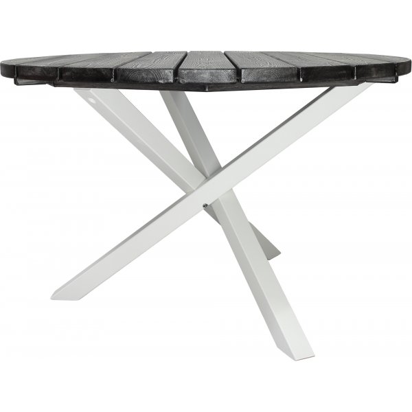 Scottsdale eettafel 112 cm - Shabby Chic Grijs/Wit