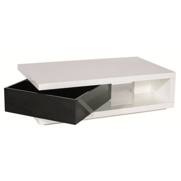 Soffbord Huntington - Vit/svart