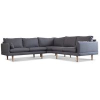 Kleo hörnsoffa 5-sits - Mörkgrå Kleo hörnsoffa 5-sits - Mörkgrå
