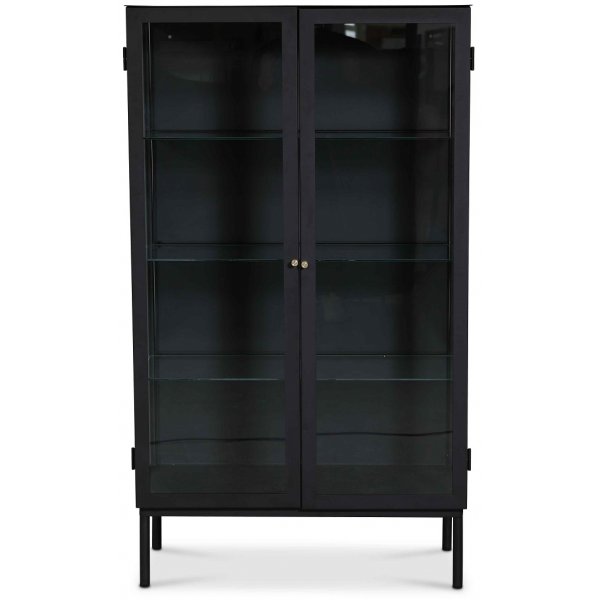 Revel svart vitrinskp 140x80 cm