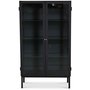 Revel svart vitrinskp 140x80 cm
