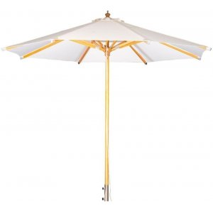 Naxos parasoll 300 cm - Natur/Vit