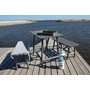 land bord med 2 bnkar - Gr + Textilskydd fr mbler