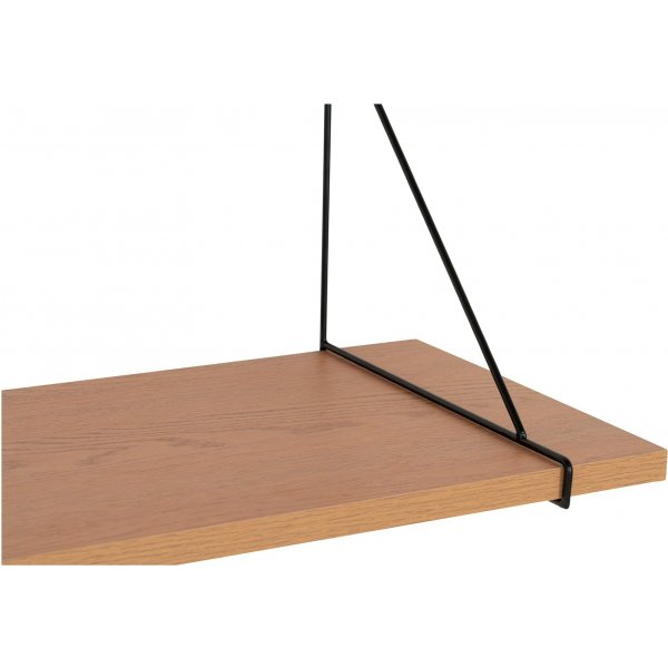 Chiba vgghylla 80 cm - Natur/Svart