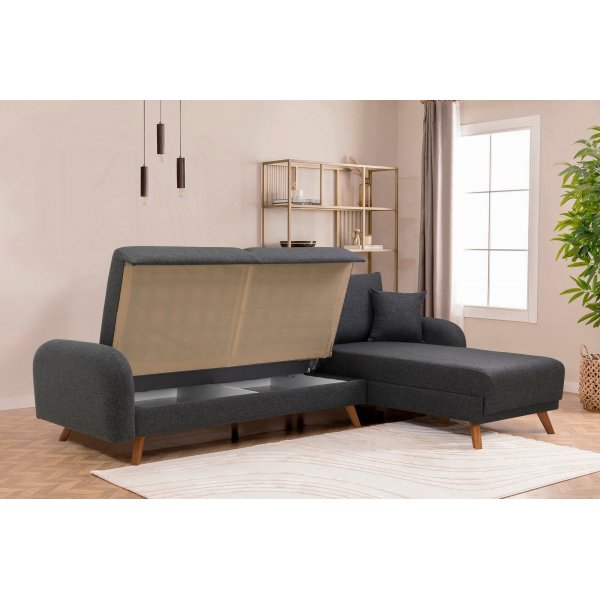 Kronos 2 divanbäddsoffa Antracit Kronos 2 divanbäddsoffa Antracit