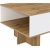 Table basse Zele 120 x 60 cm - Chne/blanc