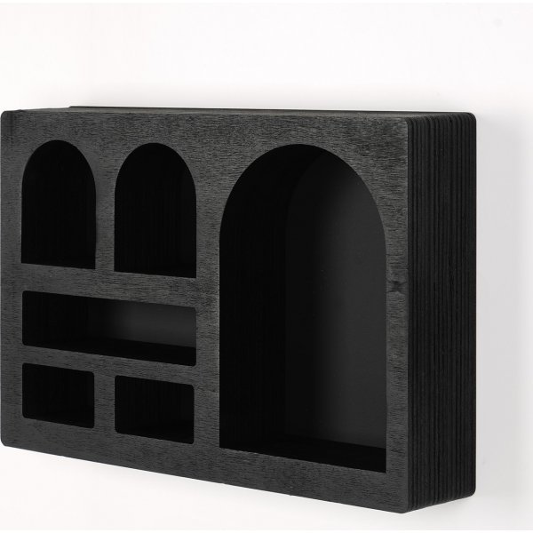 Cryptische wandplank 3 Zwart