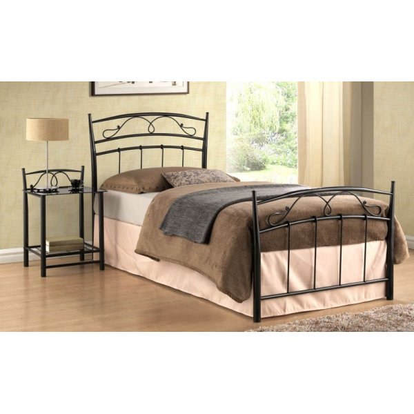 Säng Yeadon 90x200 cm - Svart Säng Yeadon 90x200 cm - Svart