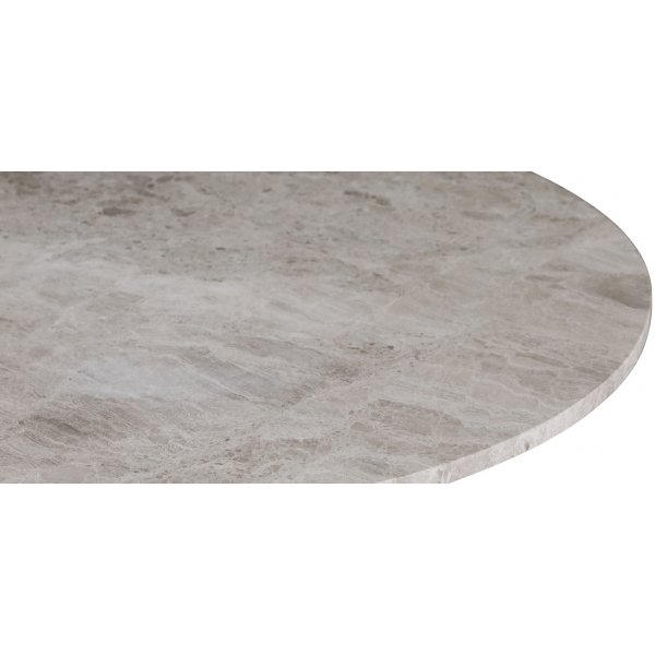 SOHO marmorbord Ø105 cm - Borstat aluminium SOHO marmorbord Ø105 cm - Borstat aluminium
