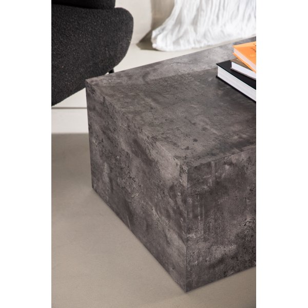 Table basse York 80 x 60 cm - Gris fonc