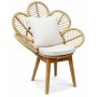 Peacock loungeftlj med dyna - Natur + Flckborttagare fr mbler