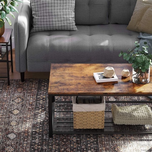 Nick soffbord 106 x 60 cm - Brun/svart Nick soffbord 106 x 60 cm - Brun/svart