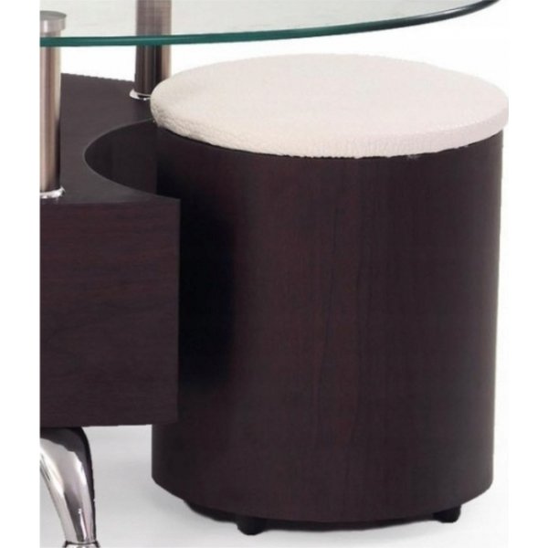 Meeting soffbord med sittpallar 120 x 65 cm - Wenge