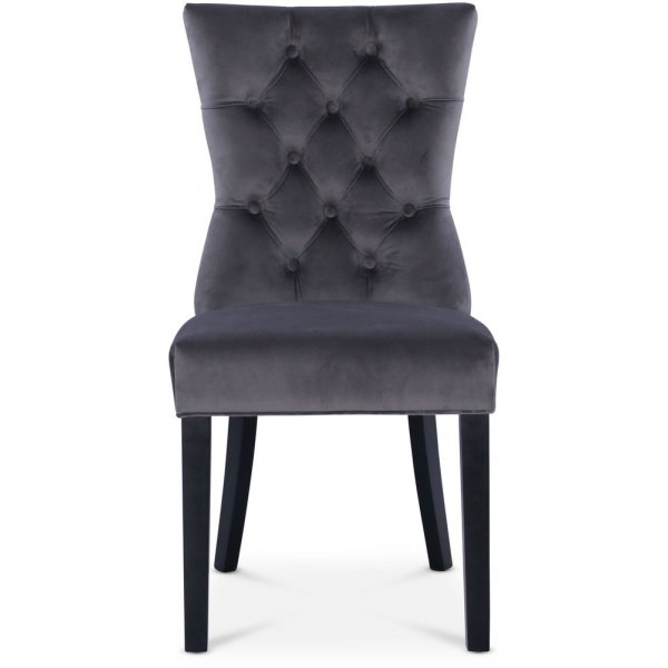 Tuva Kate grå sammet - Hög rygg (rygg-handtag) Tuva Kate grå sammet - Hög rygg (rygg-handtag)