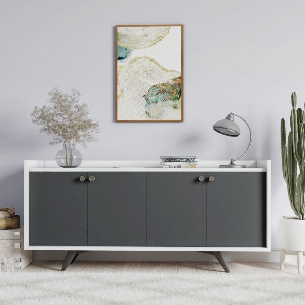 Buffet Blenda - Anthracite/blanc