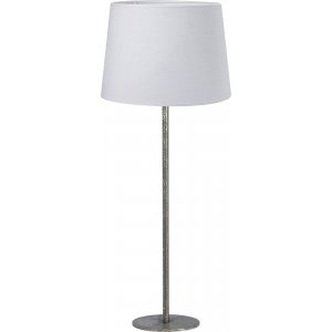 Base bordslampa - Rustik silver/vit - 58 cm