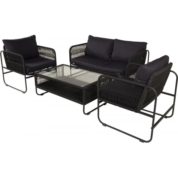 Groupe de canapés Utah - Noir Groupe de canapés Utah - Noir