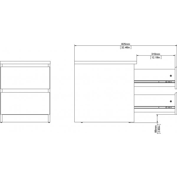 Naia sängbord 2 - Svart ask Naia sängbord 2 - Svart ask