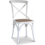 Paris matgrupp 180 cm bord svart + 6 st vita Gaston matstolar