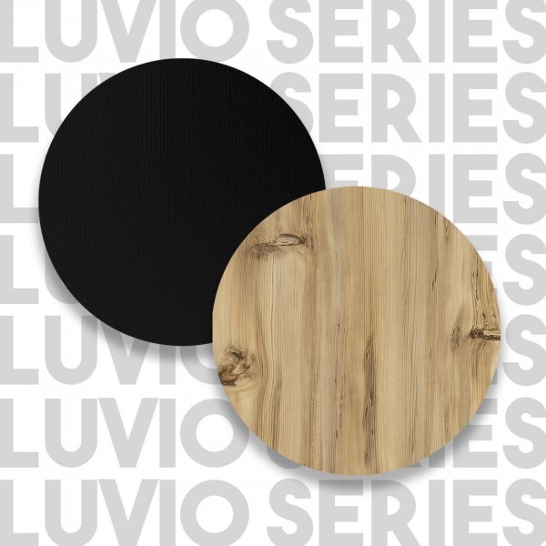 Luvio soffbord 18, 90x60 cm - Ek/svart Luvio soffbord 18, 90x60 cm - Ek/svart