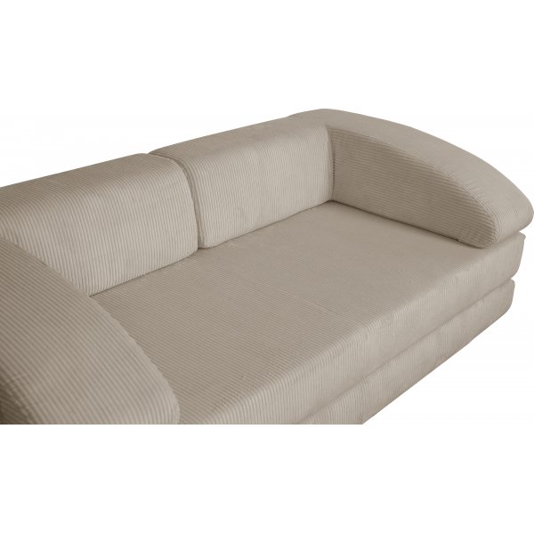 Lincoln 3-sits bddsoffa i beige manchester