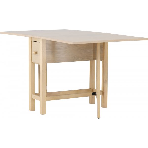 Edward matbord 110-150 x 80 cm - Whitewash