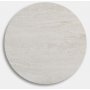 Flair runt matbord 105 cm - Mssing / Travertin sten