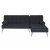 Bddsoffa gr med divan 198 cm
