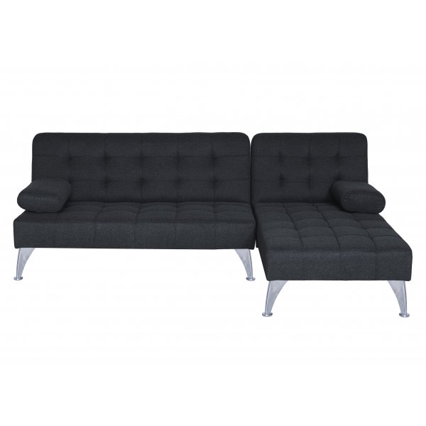 Bddsoffa gr med divan 198 cm