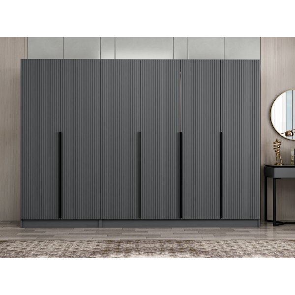 Armoire Cikani 270x52x210 cm, variante A - Anthracite Armoire Cikani 270x52x210 cm, variante A - Anthracite